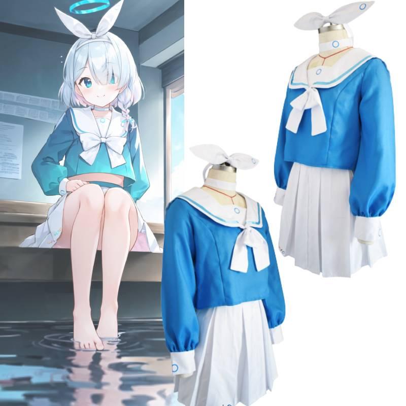 Archives Blue Arona Cosplay Costume Jk Sailor Uniform Skirt Suit Fans Accessory