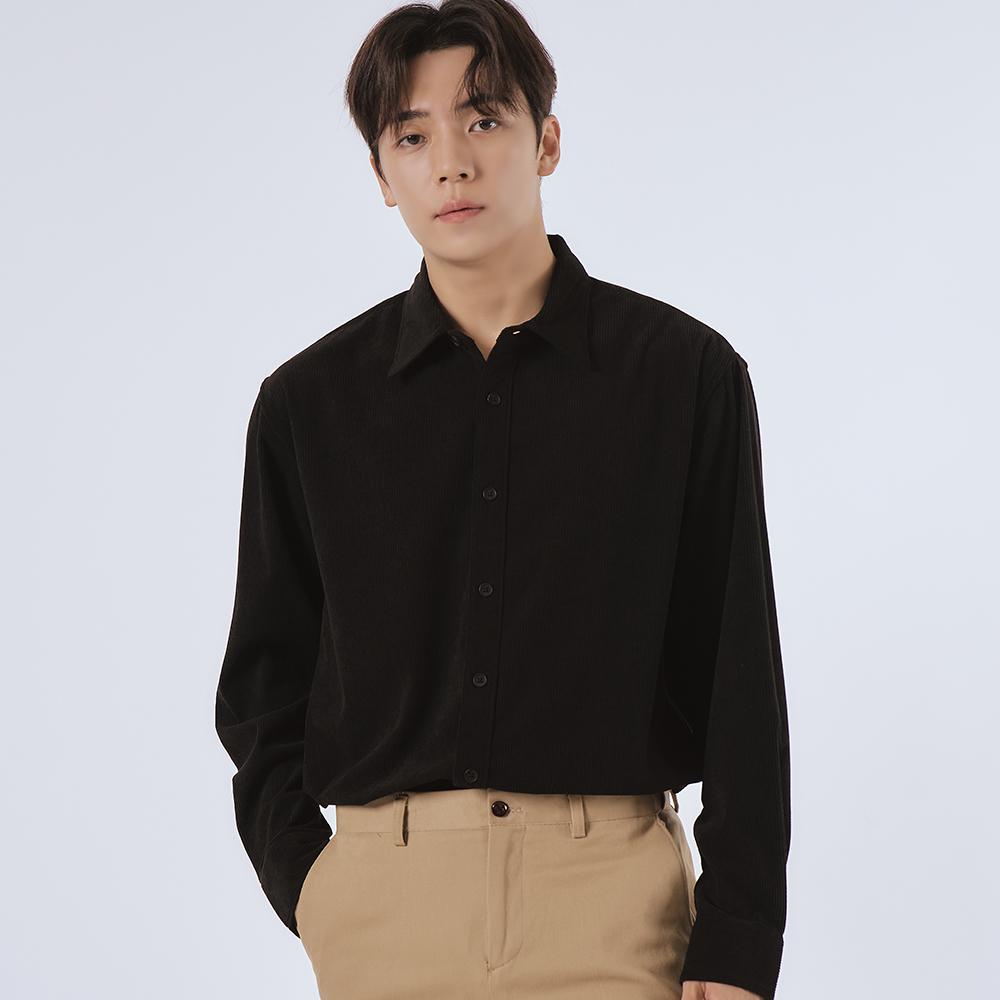 LXT Corduroy Straight Shirt [Black]