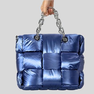 Weave Puffer Bags for Women Luxury Designer Bags and Bags New In Large Capacity Space Cotton Shoulder Crossbody Tote