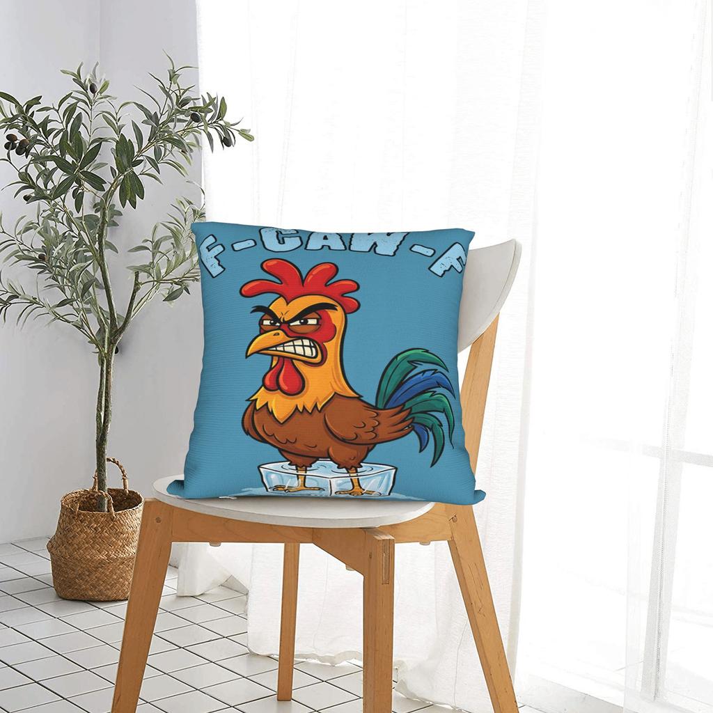 Chicken F-CAW-F  Pillow Case  Cute Funny Pillow Cover Comfy Pillowcases For Wedding Party Home Decor