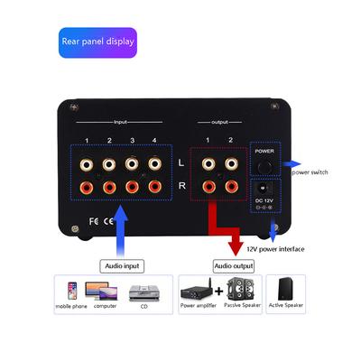 SA-1000 Audiophiler Röhrenvorverstärker Audio HiFi Elektrischer Röhrenverstärker 4 Eingänge 2 Ausgänge Audio-Interfaces Verlustfreie Umschaltung