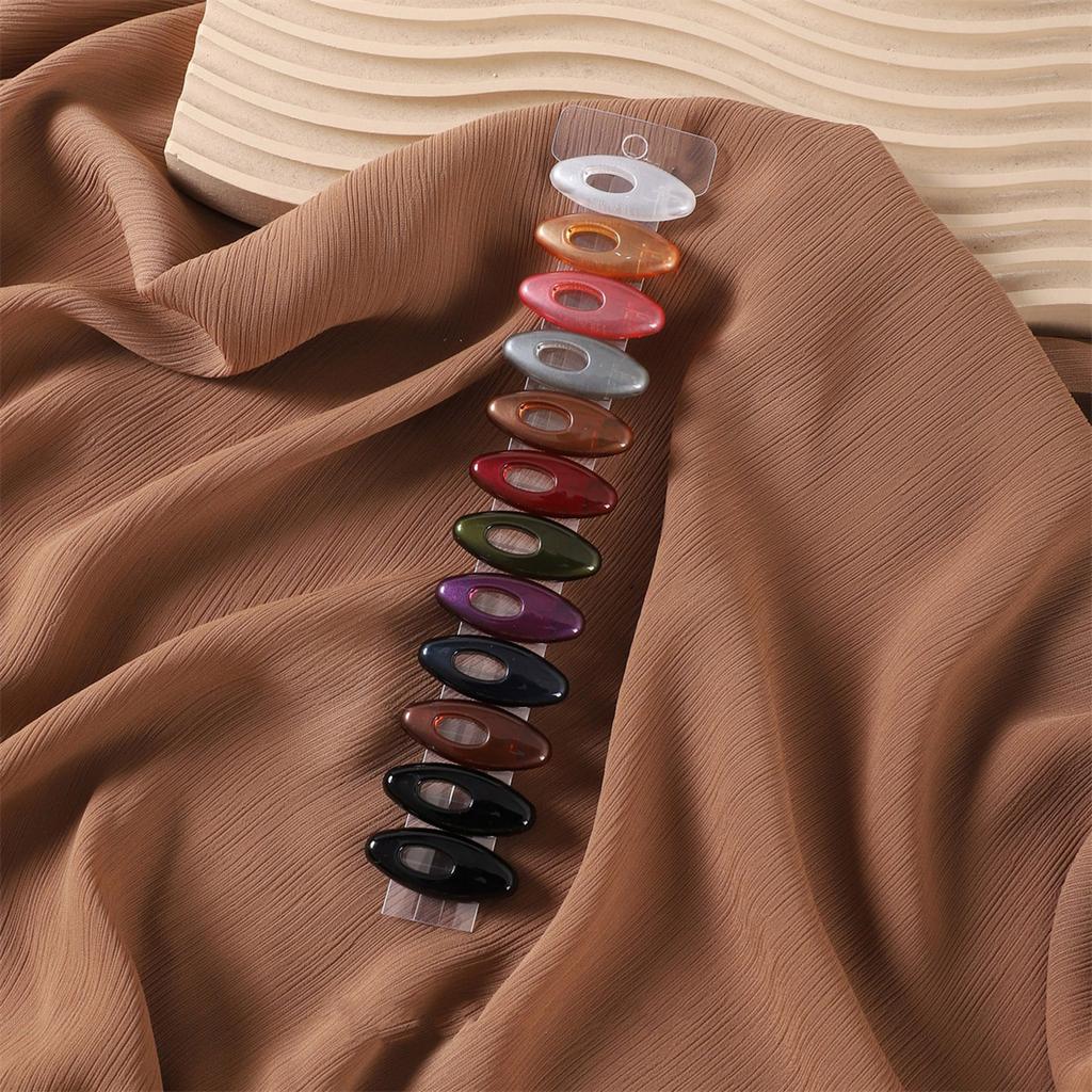 Vibranting Silk Scarf Safety Pins Set 12Pieces Multicolor Hijab Brooches Fashion Accessory for Women and Girls Wear