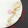 Cartoon Mid-Autumn Pink Bow Rabbit Keychain Pendant