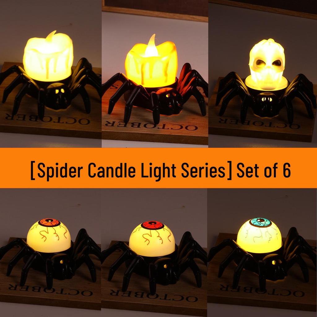 Children's Luminous Halloween Lantern: Pumpkin, Spider, and Skeleton Candle Decoration
