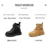 Boys' 2025 Autumn/Winter Fashion Casual Leather Ankle Boots for Middle and Big Kids - Korean Style