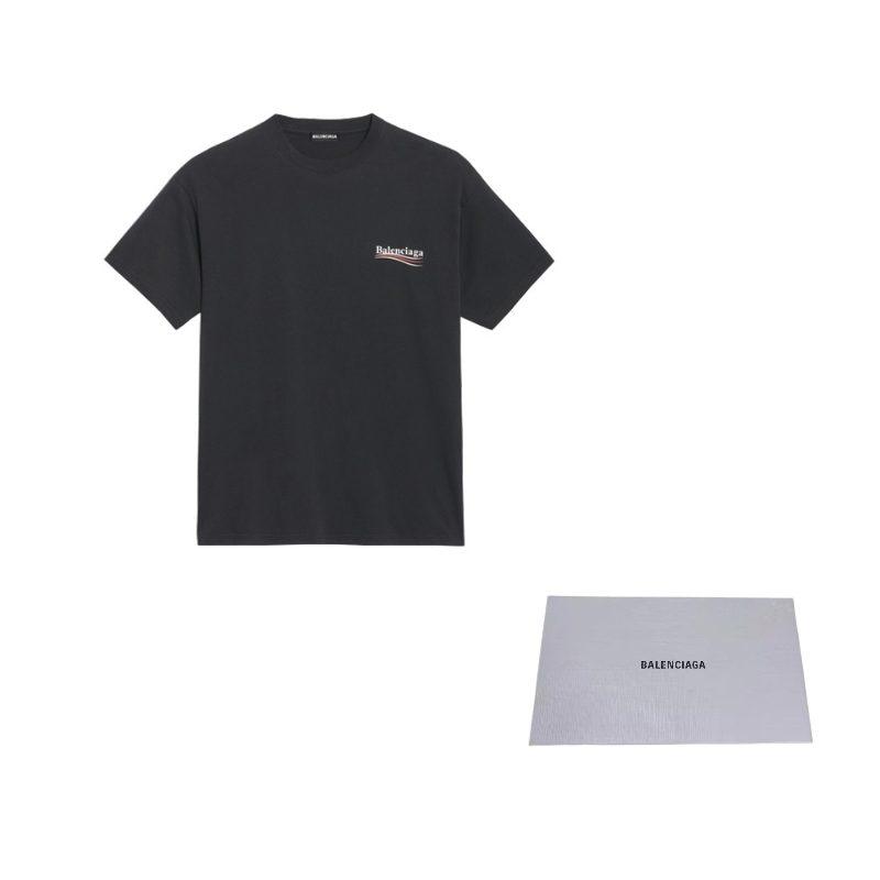 Balenciaga Political Campaign SS20 T Shirt Regular Fit Men's Black 570803TAV441000
