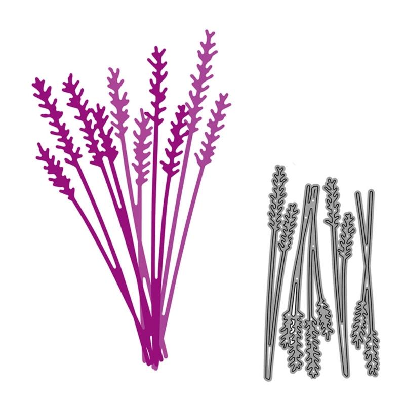 Carbon Steel DIY A Bouquet of Lavender Cutting Dies Embossing Stencils Template for Decorative Paper Card Photo Album