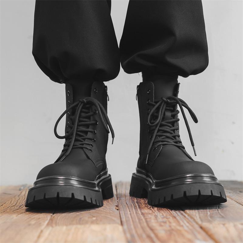Autumn and winter 2024 new Martin boots men's British style high-top thick-soled heightening tooling locomotive men's boots 2868-J