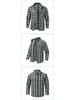 Autumn/Winter Denim Jacket with Turn-Down Collar and Flannel Plaid Shirt Coat