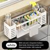 Stainless Steel Kitchen Sink Storage Rack,space Saving,built-in Sponge Rack And Drainage Basket For Kitchen Cleaning And Storage