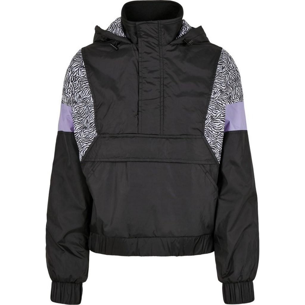 Urban Classics Womens/Ladies Zebra Print Pull Over Jacket