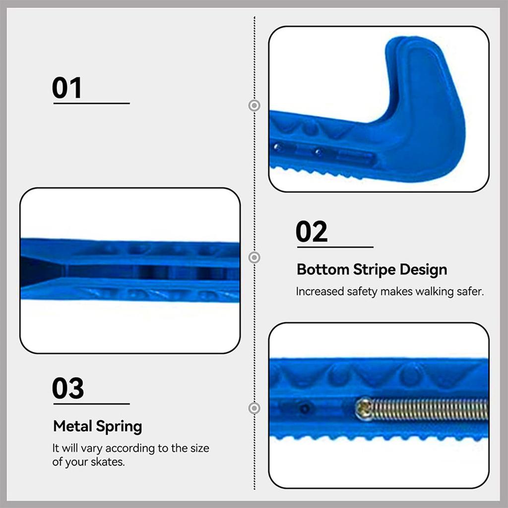 Ice Skate Guards Adjustable Skate Blade Cover Figure Skate Protective Cover Elastic Skate Protector Skating Accessories