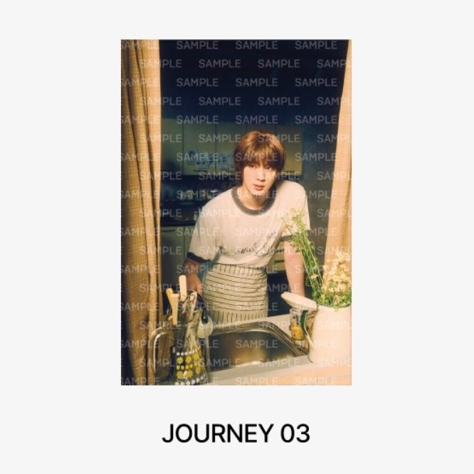 

Предварительный заказ напечатанной фотографии BTS Jin HAPPY Journey 03