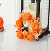 Mini Candlestick Wreath Silk Flower Creative Candle Holder Wreaths Halloween Decor Rose/Eyeball/Pumpkin Candle Wreath