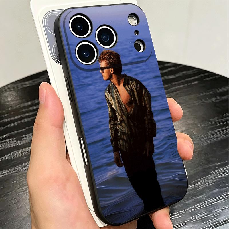 L-Luis M-Miguel Singer Soft Phone Case for iPhone 16 16E 17 Air 15 Pro Max 14 Plus 13 Mini 11 12 7 Black Cover Back Shell