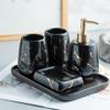 OLOEY Ceramic 5-Piece Bathroom Accessory Set