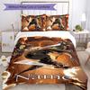 3pcs Custom Name Attack On Titan Bedding Set Duvet Cover Closure Includes 1 Duvet Cover & 2 Pillowcases for All Seasons Bedroom Decor