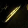 Pair LED RGB Flowing Car Front Door Pedal Light Sill Pathway Welcome Scuff Light