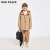 MiniPeace Boys' Winter Hooded Wool Blend Coat F1AAF4303