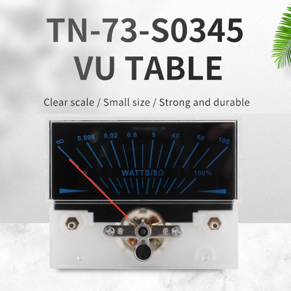 Audio DB Level Header Power Amplifier Level Meter TN-73 VU Meter Header High Accuracy with Pointer Dial for Home Audio