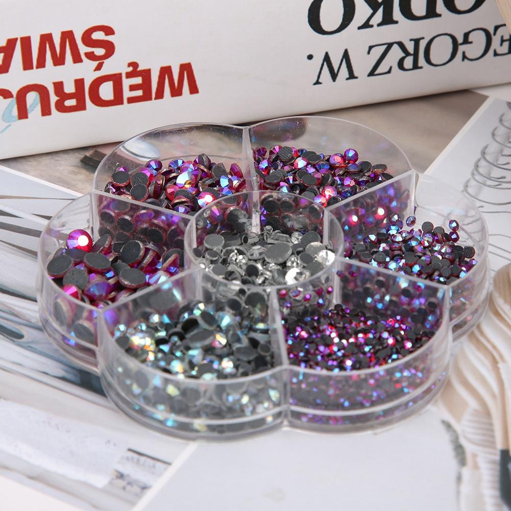 

Glass Glue Bottom Flat Hot Fix Rhinestones for Nail Art DIY Jewelry Clothes Phone Case Decoration5