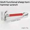 Multi Functional Sheep'S Horn Hammer with Wrench Function - Magnetic Woodworking Hammer, Polished High Carbon Steel, No Assembly Required