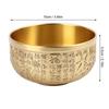 10cm Feng Shui Brass Bowl Hundred Blessings Brass Treasure Bowl Wealth Money Bowl  Office Decor