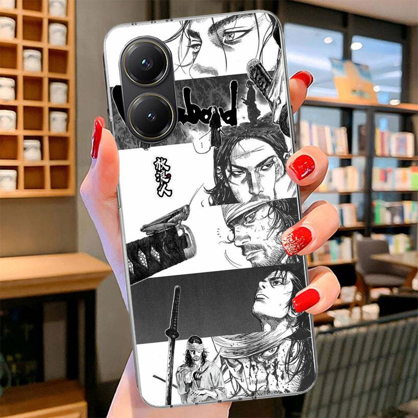 Vagabond Samurai Comic Phone Case For Xiaomi Poco F7 Ultra X7 X6 X5 Pro M7 Redmi 15C 15 13C 13 12C 12 10C 10 9A 9C 9T 9 Shell Po