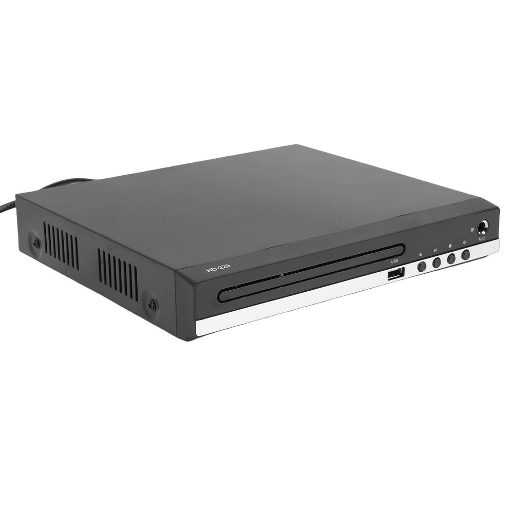 DVD Player 1080P HD Multimedia Interface All Region CD Player for TV Home Stereo with MP3 Playback Remote Control 6.5mm