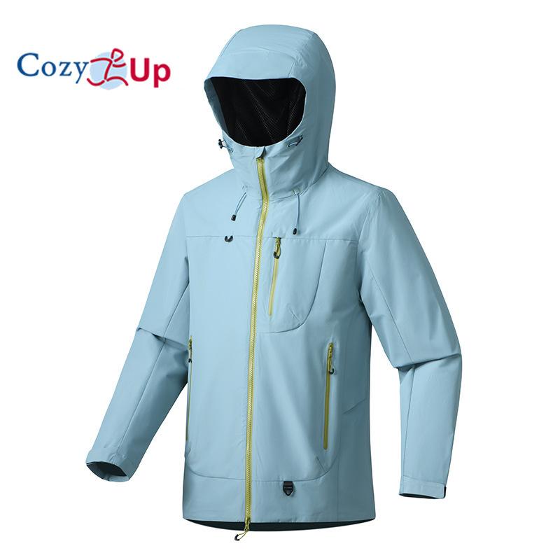 Men's and Women's Outdoor Casual Hiking Jacket Windproof Waterproof Hooded Jacket Thin Coat