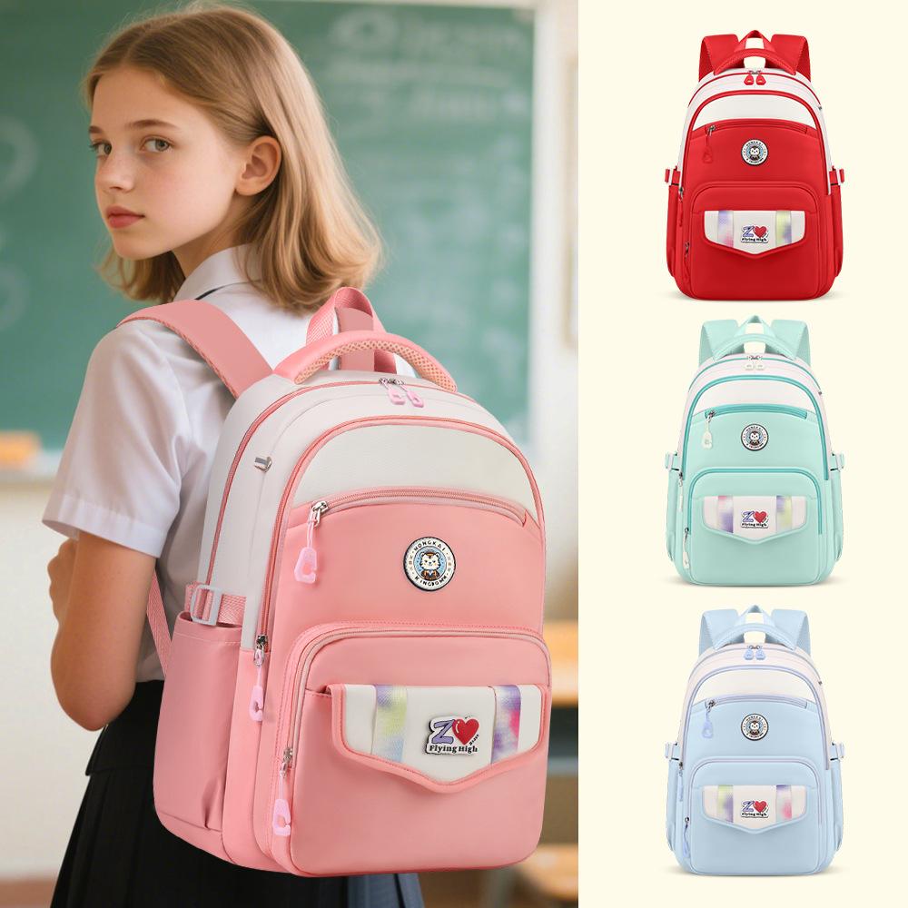 School Bag For Teenagers Unisex Backpack Multifunctional Travel Bag Large Capacity Lightweight Spine-Protecting Elementary School Student School Bag