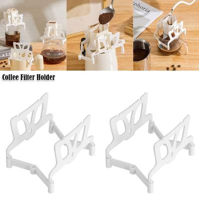 Faltbarer Kaffeefilterhalter Wiederverwendbar Leicht Kaffeefilterhalter für Tropffilterpapierbeutel Regal Teefilter Trichterkörbe Kaffeegeschirr