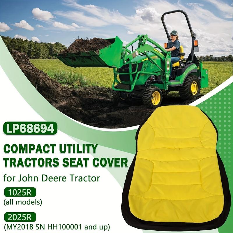 LP68694 Чехол на сиденье для тракторов John Deere моделей 1025R 2025R Удобный Водонепроницаемый Мягкий Защитный Чехол на Сиденье Seat cover