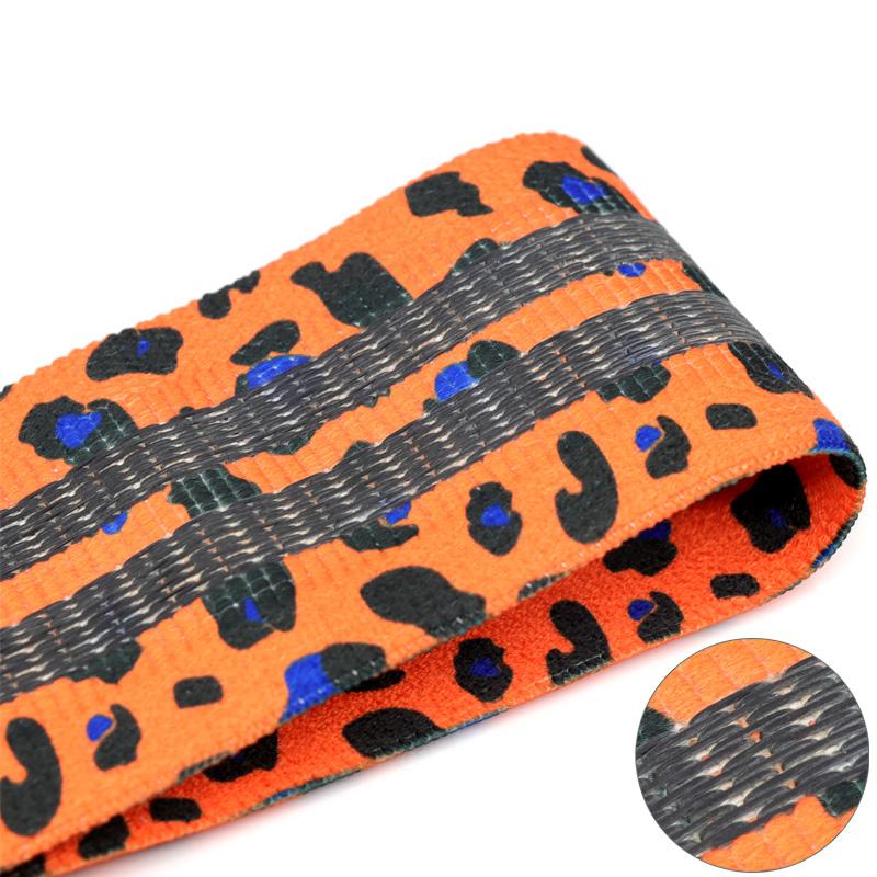 Leopard Print Booty Bands Non-Slip Fabric Resistance Loop for Glute Workout Yoga Pilates Home Gym Equipment 3