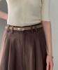 Baseukala Two-Tuck Linen Wide Slacks (3Colors)
