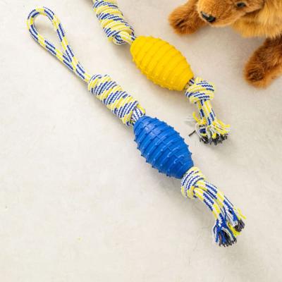 [Pet] Yellow Blue Rope Ball