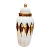 Ceramic Ginger Jar with Lid Vase for Flowers Temple Arrangement Porcelain Storage