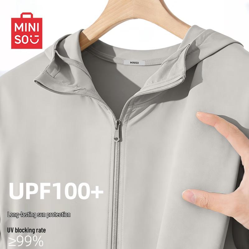 MINISO Men s Ice Silk Hooded Sun Protection Jacket XL