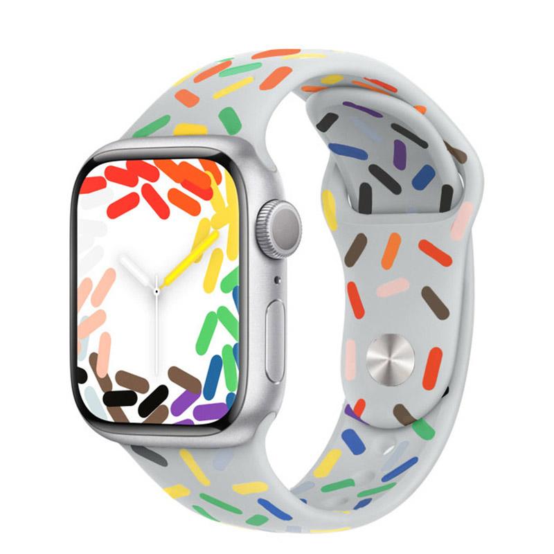 Pride Edition Strap For Apple Watch Band 44mm 45mm 40mm 38mm 42mm 44 MM Rubber Belt Bracelet iWatch Series SE 3 4 5 6 7 8 Ultra 49mm