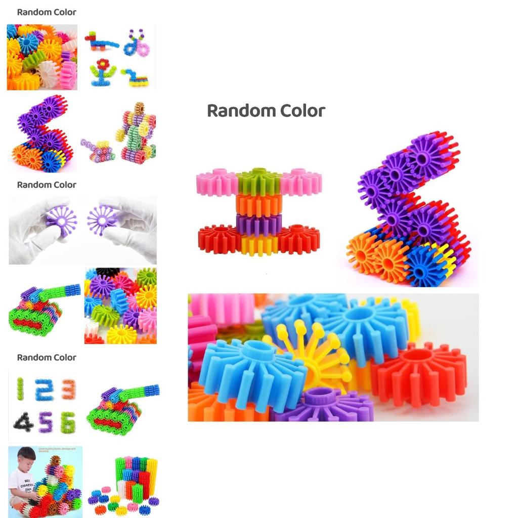 Grandes Briques de Construction à Engrenages Granulés Pour Enfants Jouet Puzzle Éducatif Amusant Pour Tout-Petits