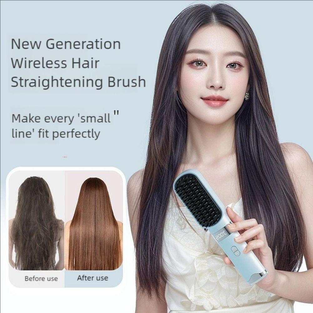 140-200C° Straight Hair Comb 3 Temp Settings Straightening Comb New Hair Straightener