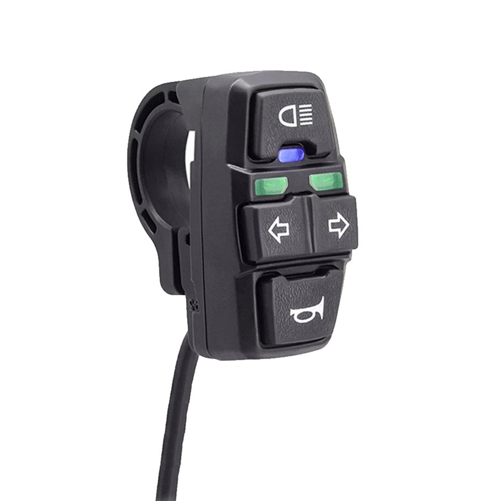 

3 в 1 Мотоциклы Фары Звуковой сигнал Поворотные переключатели Электрический велосипед Скутер Лампы Звуковые переключатели Аксессуары Прочный