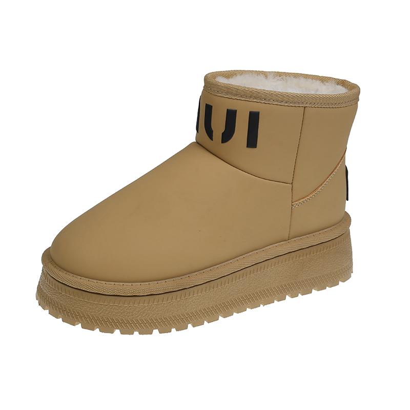 

Модные женские нескользящие ботильоны для активного отдыха, зима 2024, зимние ботинки для женщин, плюс бархатная платформа, теплые короткие плюшевые женские туфли 40 хаки