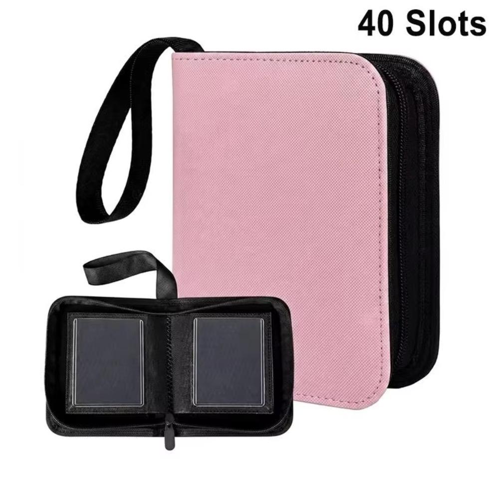 Large Capacity Card Binder PU Leather Card Collection Holder Cool Anime Card Book Anime Game