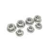 Titanium Alloy TC4 Hex Flange Nut with Washer, Anti-Slip, Anti-Loosening, Corrosion Resistant, High Strength M6 M8 M10.