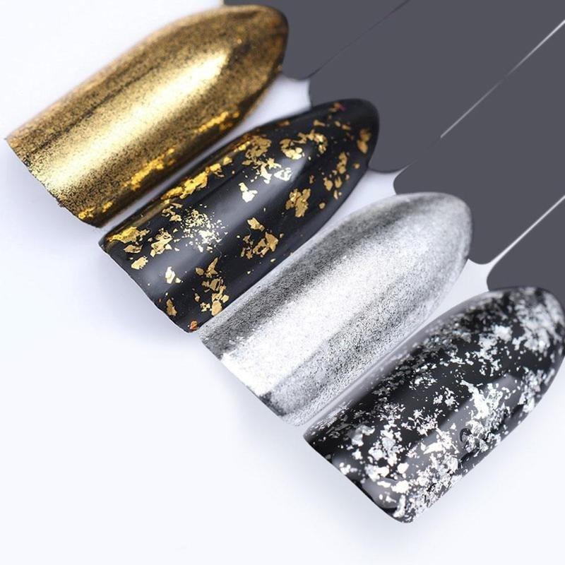 

Nail art powder shining sugar золотий