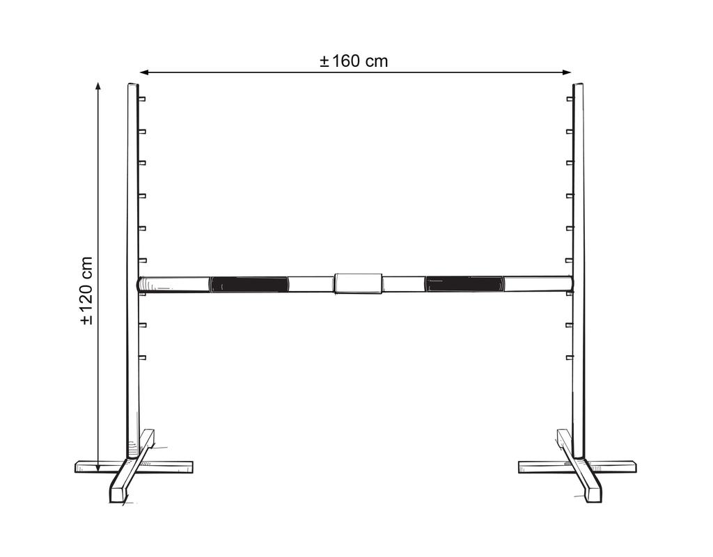 Hobby Horse Jumping Beam - Pink - 160 Cm