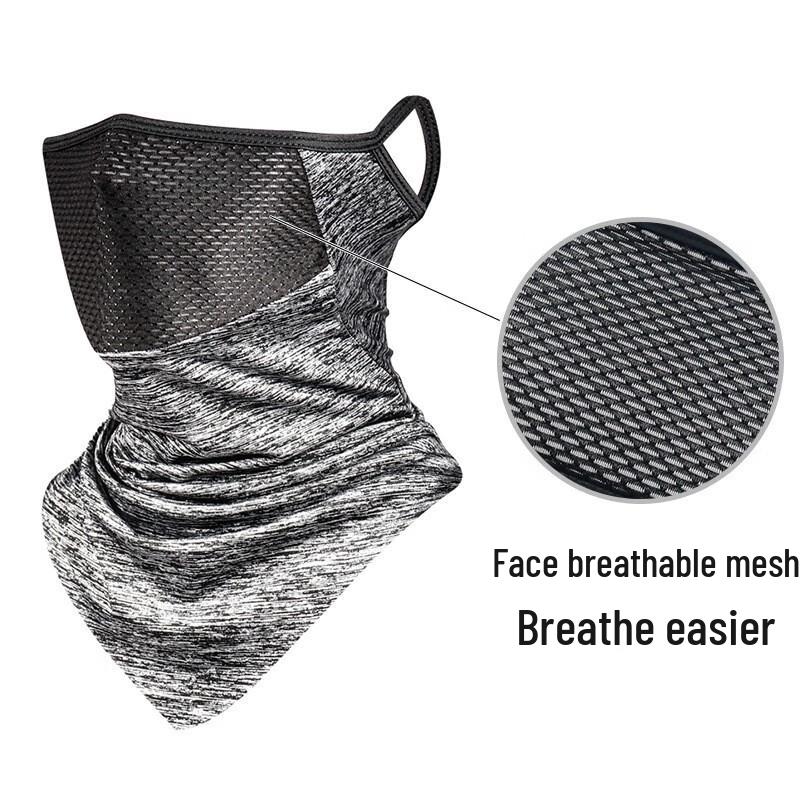 Ice Silk Sports Ear-Loop Sun Protection Neck Gaiter