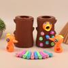 Children'S Woodpecker Toy, Educational Early Childhood Fishing And Insect Catching Game, Magnetic Montessori Magnetic Toy