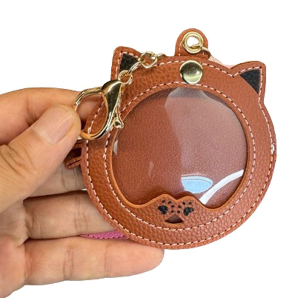 Mini Anime Badge Storage Bag Cartoon Key Chain Pendant Badge Protector Keychain  Bag Accessories